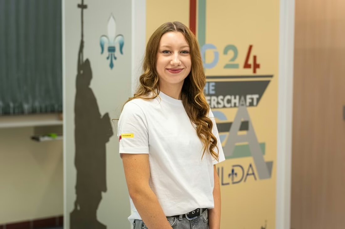 Wilma Trigatti, 20, aus Bayern, wurde zur besten Malerin Deutschlands 2024 bei den Deutschen Meisterschaften in Fulda gekürt.