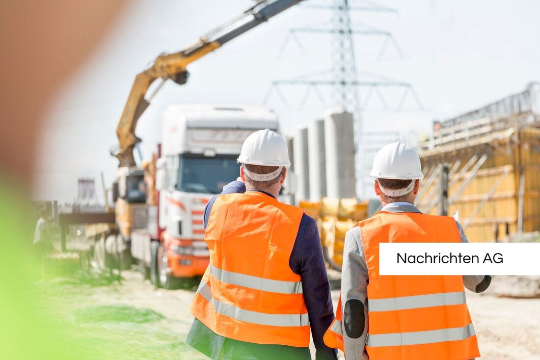 Bürgermeisterin Suchan-Mayr und Stadtrat Bunzenberger besuchten die Baustelle am Erlabach zur ökologischen Revitalisierung.