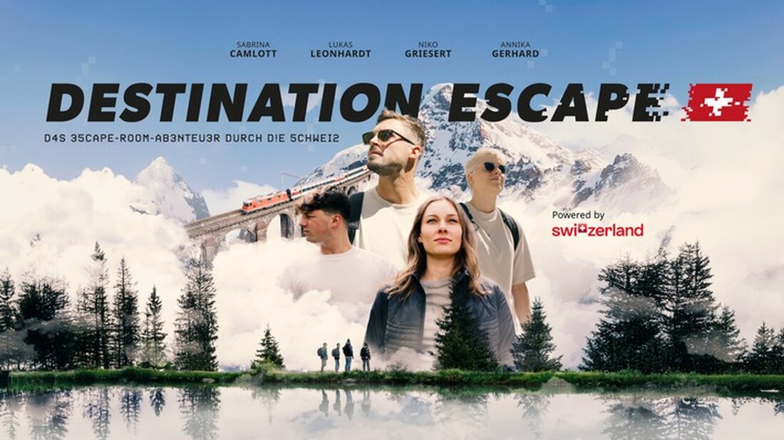 Erleben Sie ab dem 20. November 2024 die neue Rätsel-Dokumentarserie „Destination Escape“ bei Prime Video – ein interaktives Abenteuer durch die Schweiz!