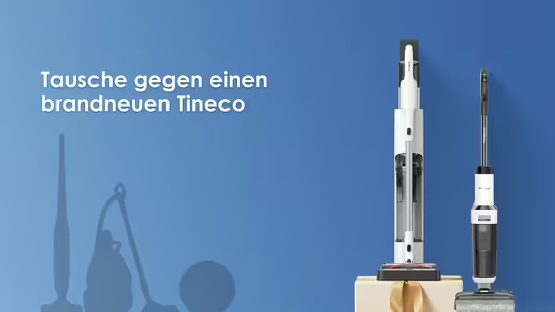 Sparen Sie beim Tineco Vacuum Trade-Up Event ab dem 11.11. im offiziellen Webshop mit Rabatten auf hochwertige Staubsauger.