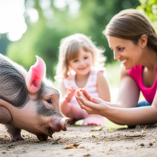 Ein Frhliches Schweinemdchen Und Ihre Fa 49313490