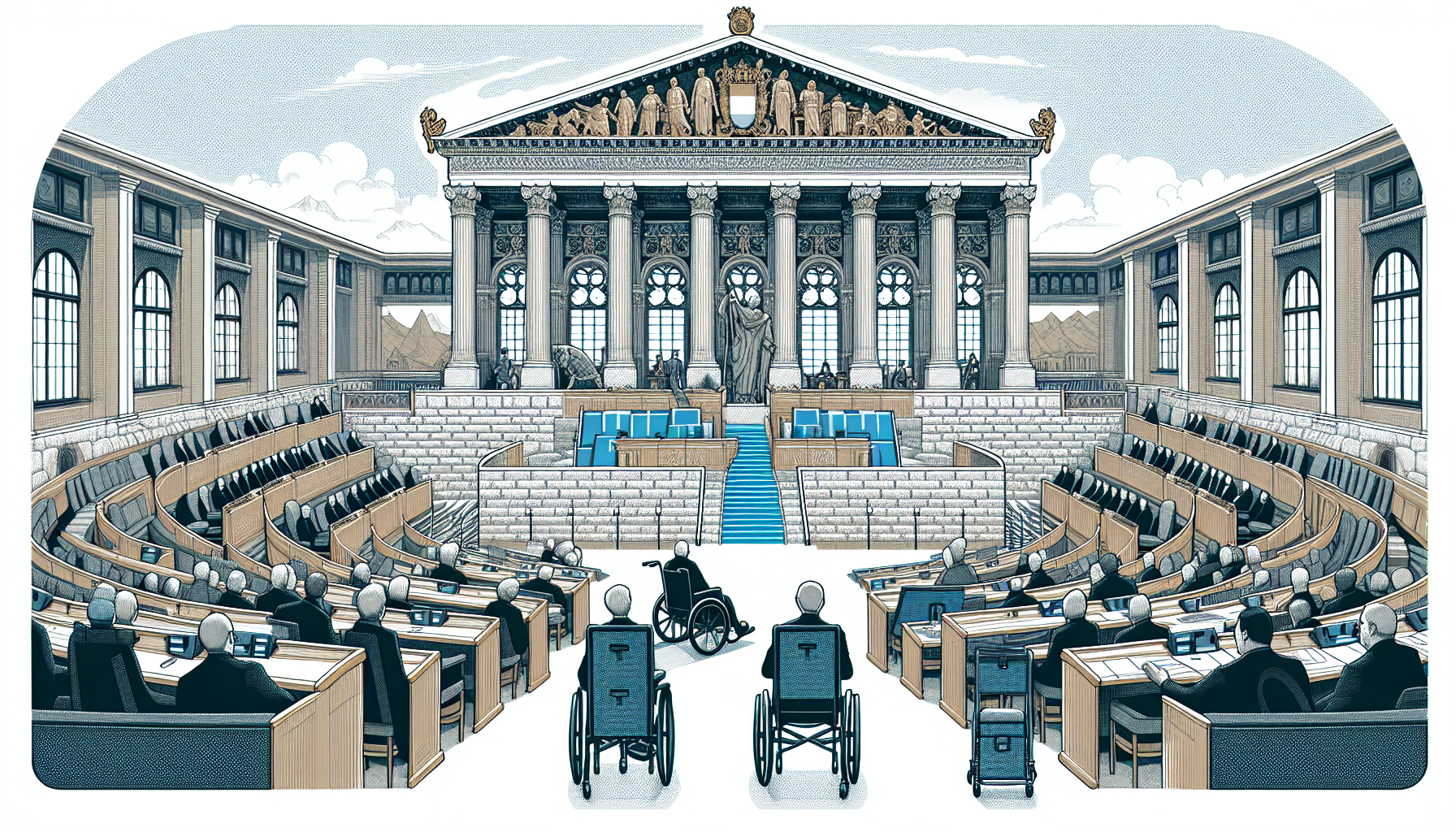 Landtagssitzungssaal wird modernisiert und barrierefrei - Kosten und Kritik
