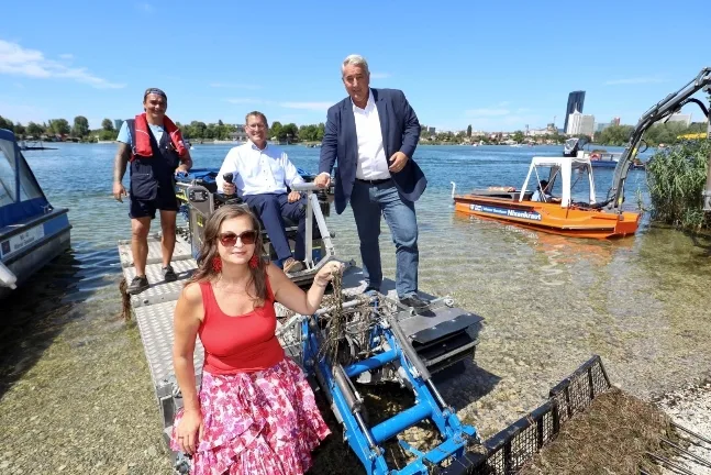 Alte Donau: Bewährtes Mäh-Management startet in die Saison 2024!