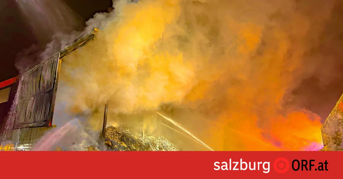 Großbrand bei Müllentsorgung - salzburg.ORF.at